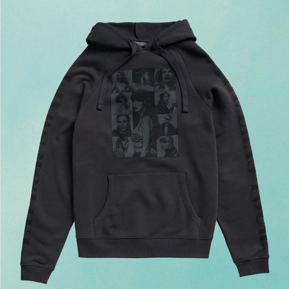 NEW Taylor Swift The Eras Tour 2023–2024 Hoodie Black Medium Official US DATES
